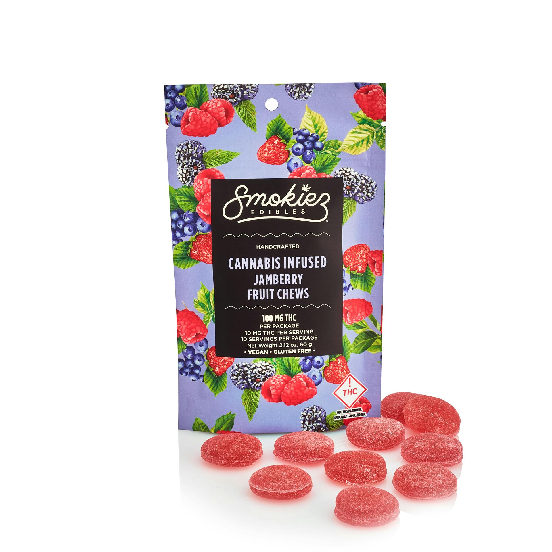 Smokiez Edibles Jamberry Fruit Chews Mg Co Weedmaps