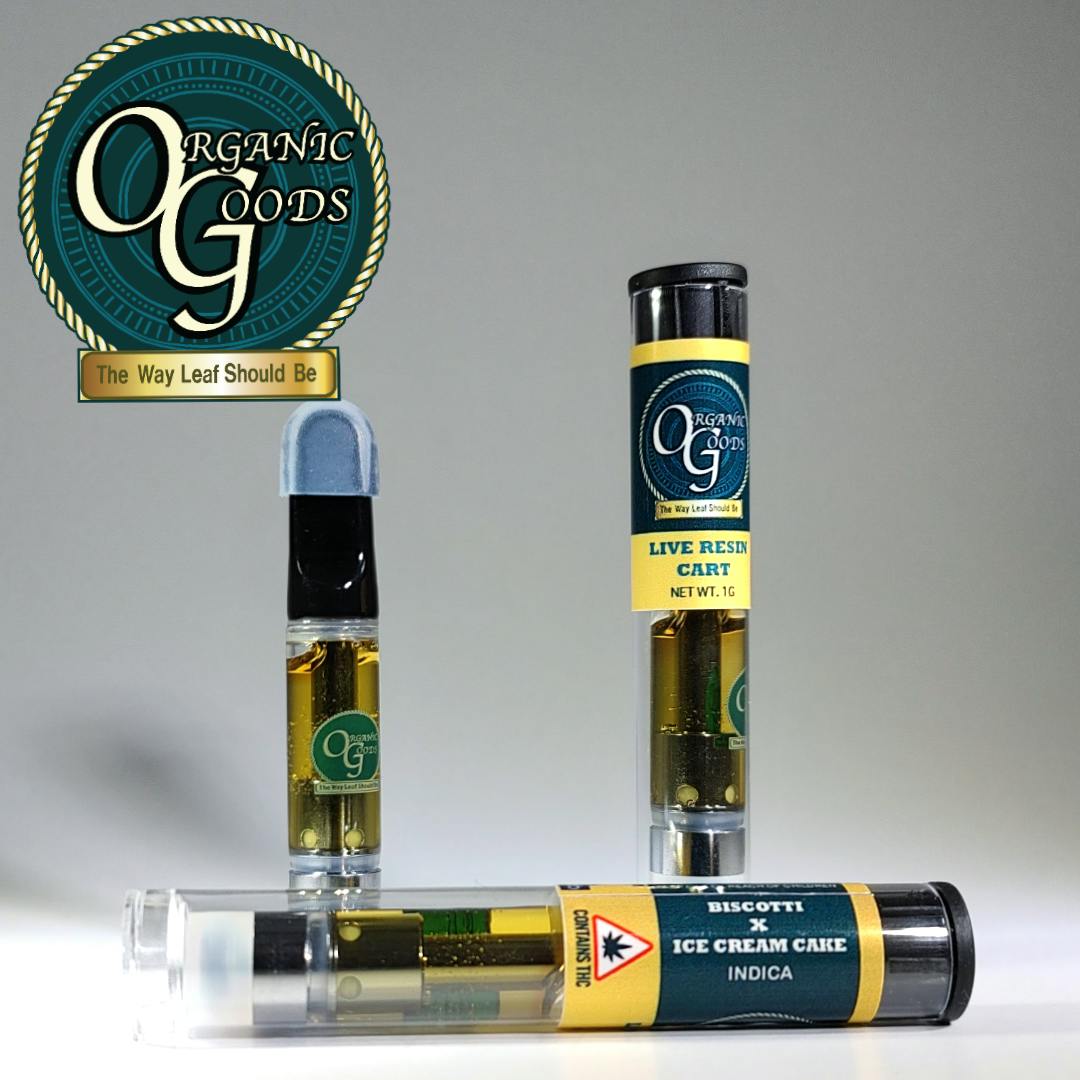 Organic Goods Organic Goods Cartridge Live Resin Biscotti X Ice Cream