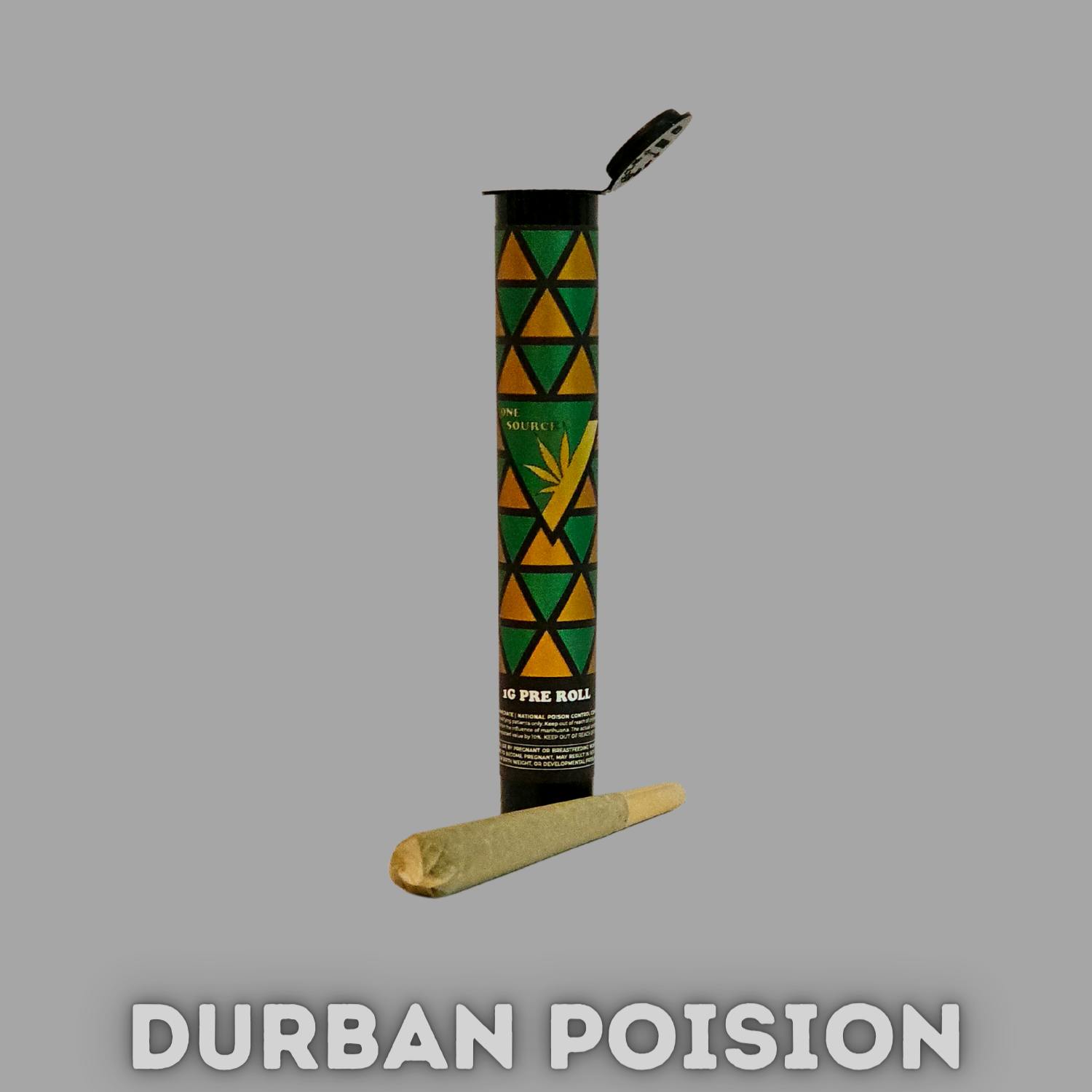 Durban Poison Gram Pre Roll One Source Products