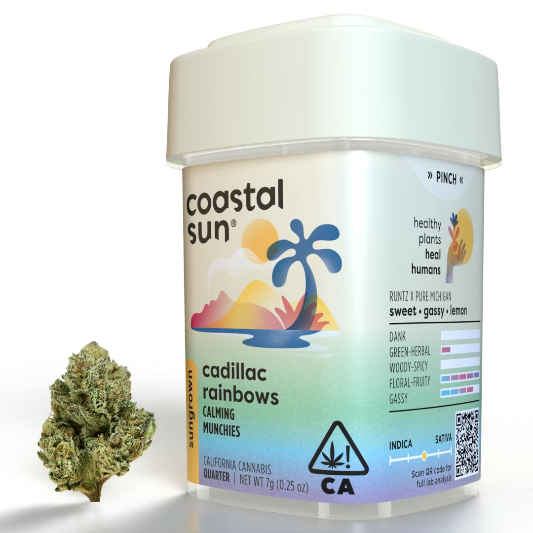 Cadillac Rainbows Sungrown Flower 7g Coastal Sun