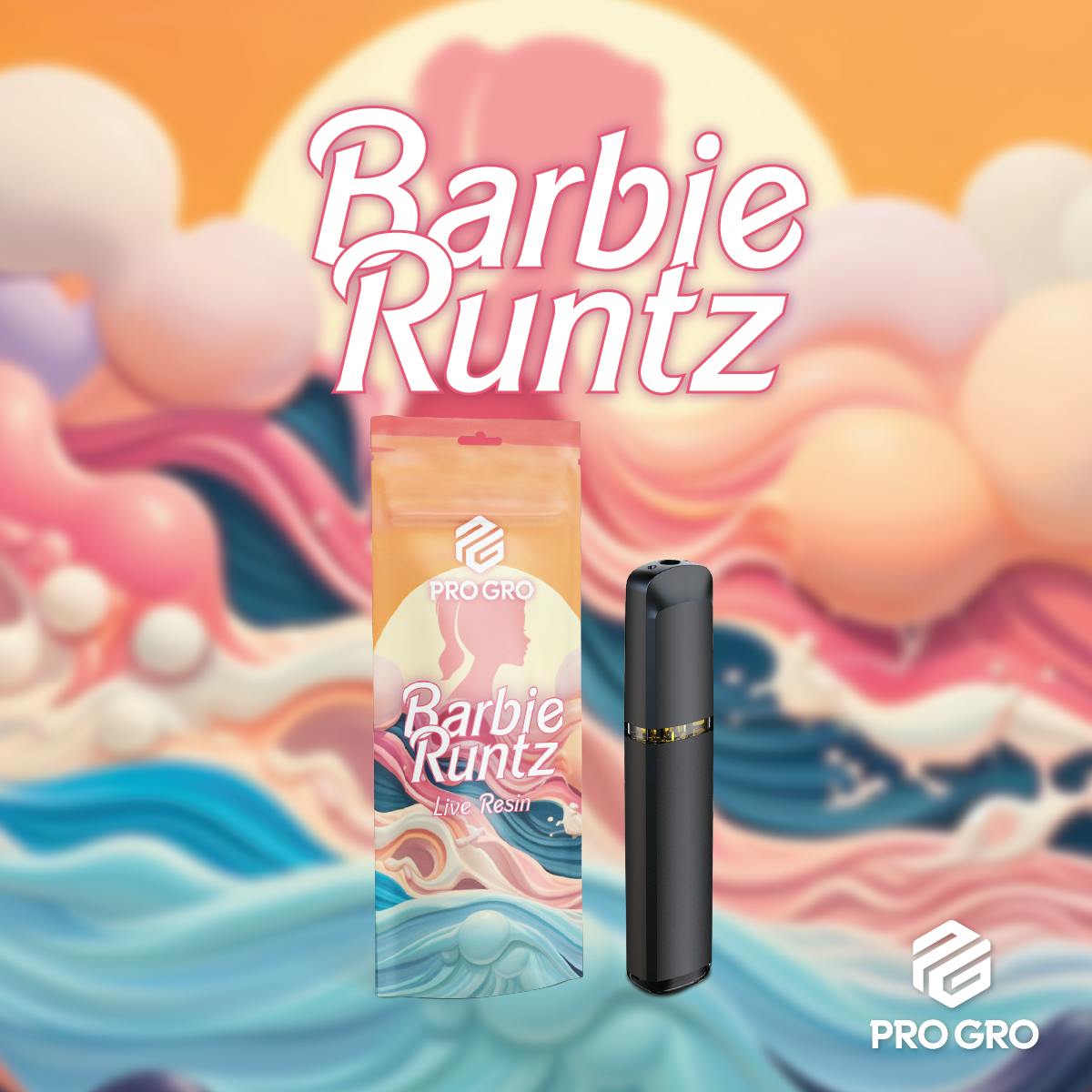 Barbie Runtz Live Resin Disposable 1g Pro Gro