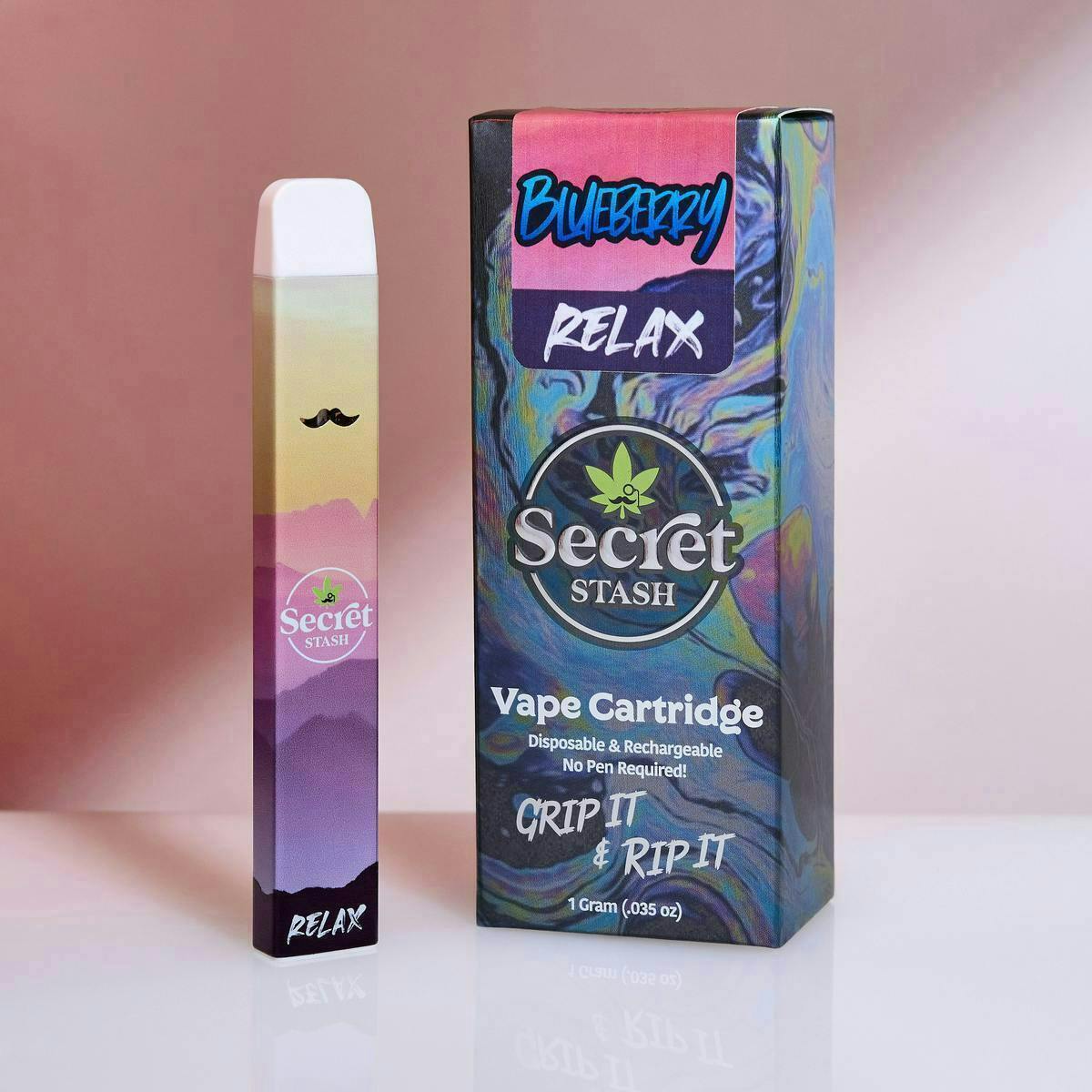 stash smokes & vapes Secret | Disposable Cart | Relax | Blueberry | 1g ST14 Blue Raz Ice RAZ Select Flavor ::Mango Twist