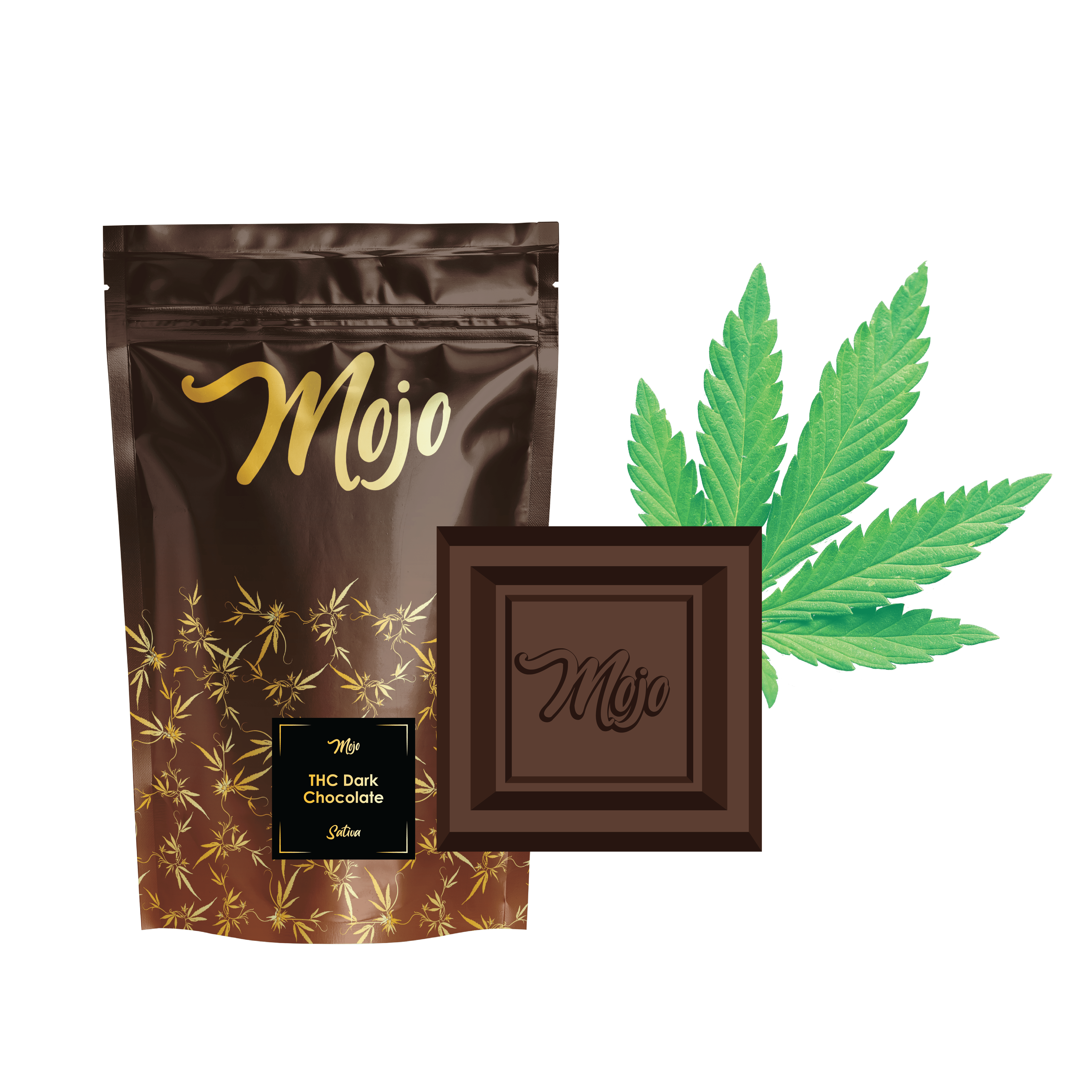Mojo Chocolates - Dark Chocolate Bites (Sativa) - 100mg - Mojo
