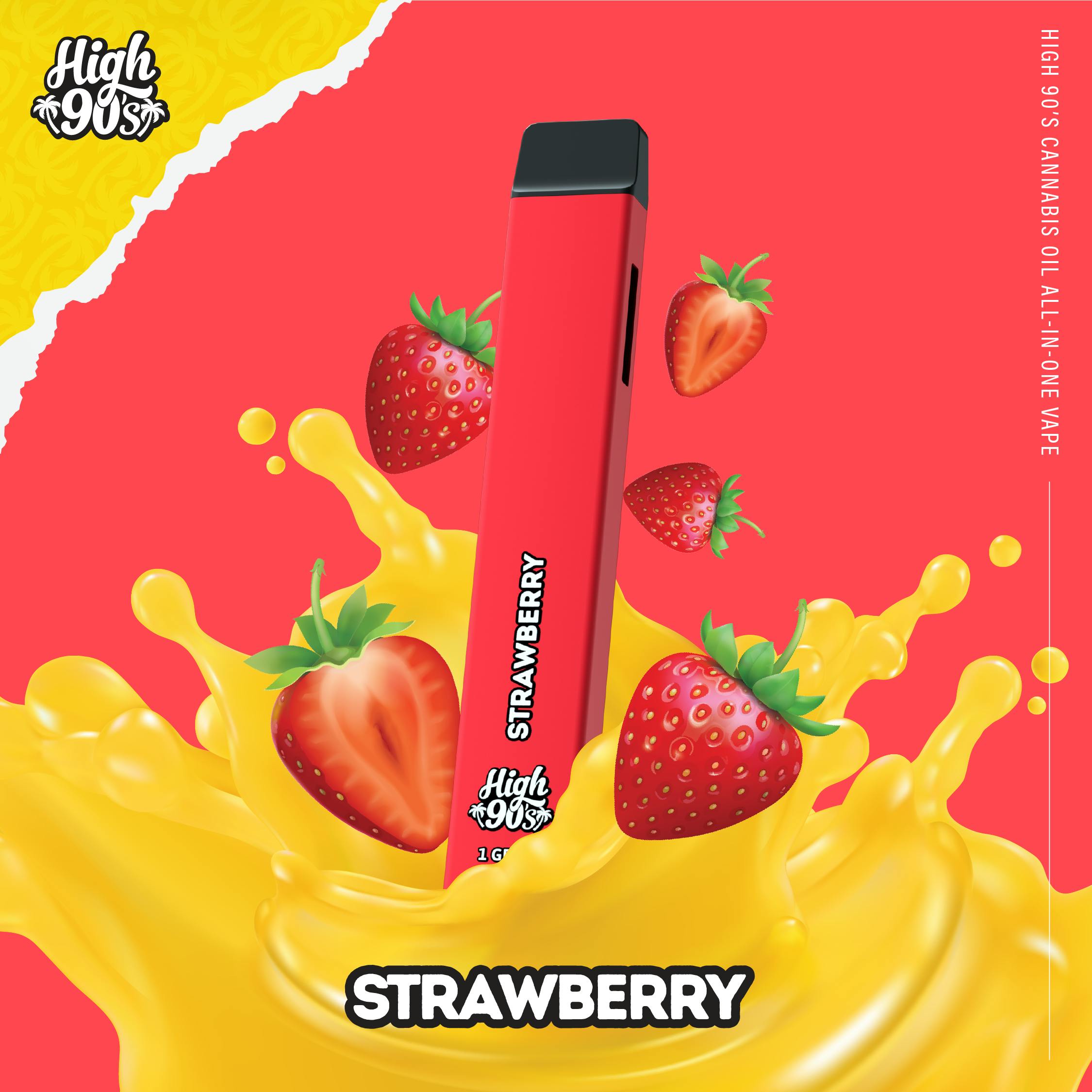 captain crunch vape disposable High 90s : Strawberry 1g All-In-One Select Flavor ::Kiwi Strawberry Ice vapes for sale bulk Fume vapes New York