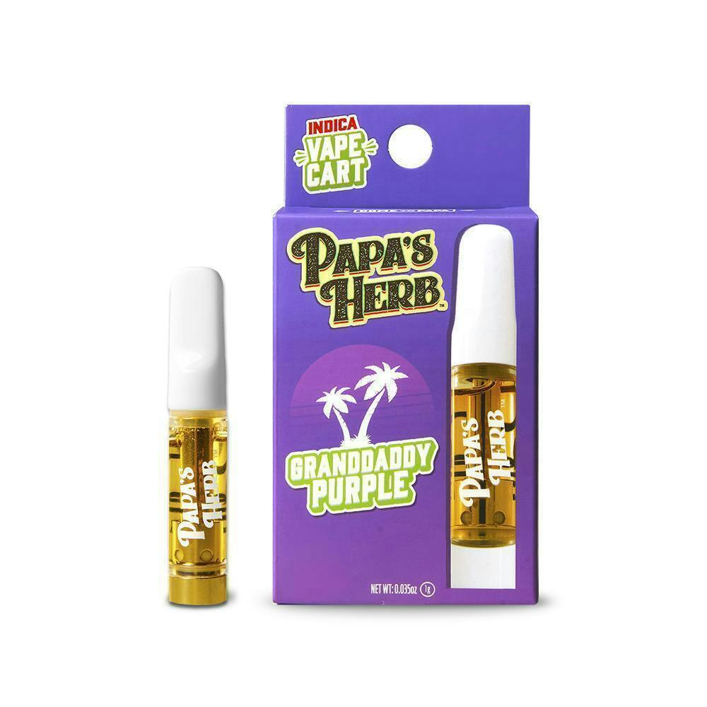 『new改良版』H4CBH×CRDP 1ml Granddaddy Purple Grand Daddy Purp | Cartridge | 1g - Papa's Herb