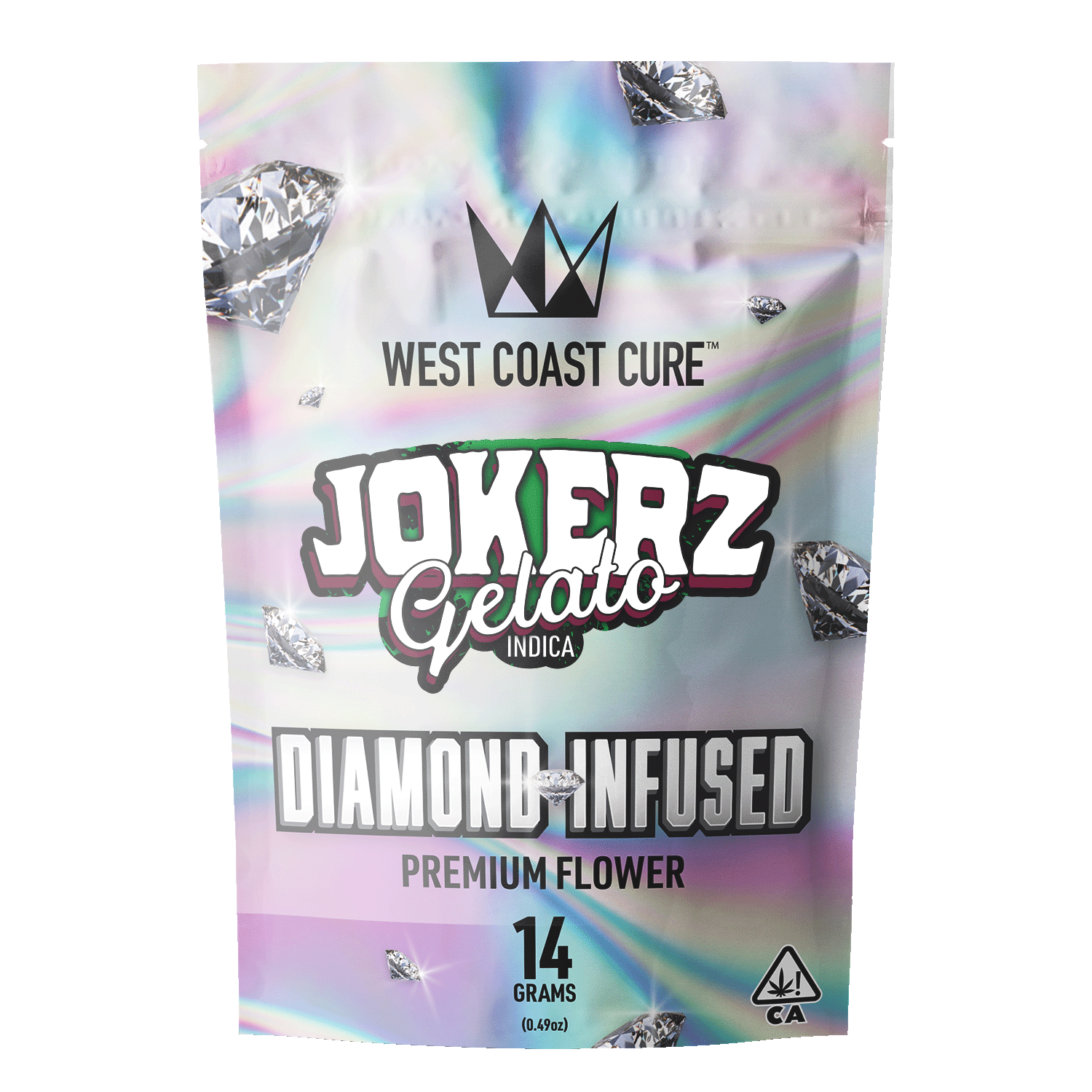 Jokerz Gelato - 14G Diamond Infused Premium Flower - West Coast Cure