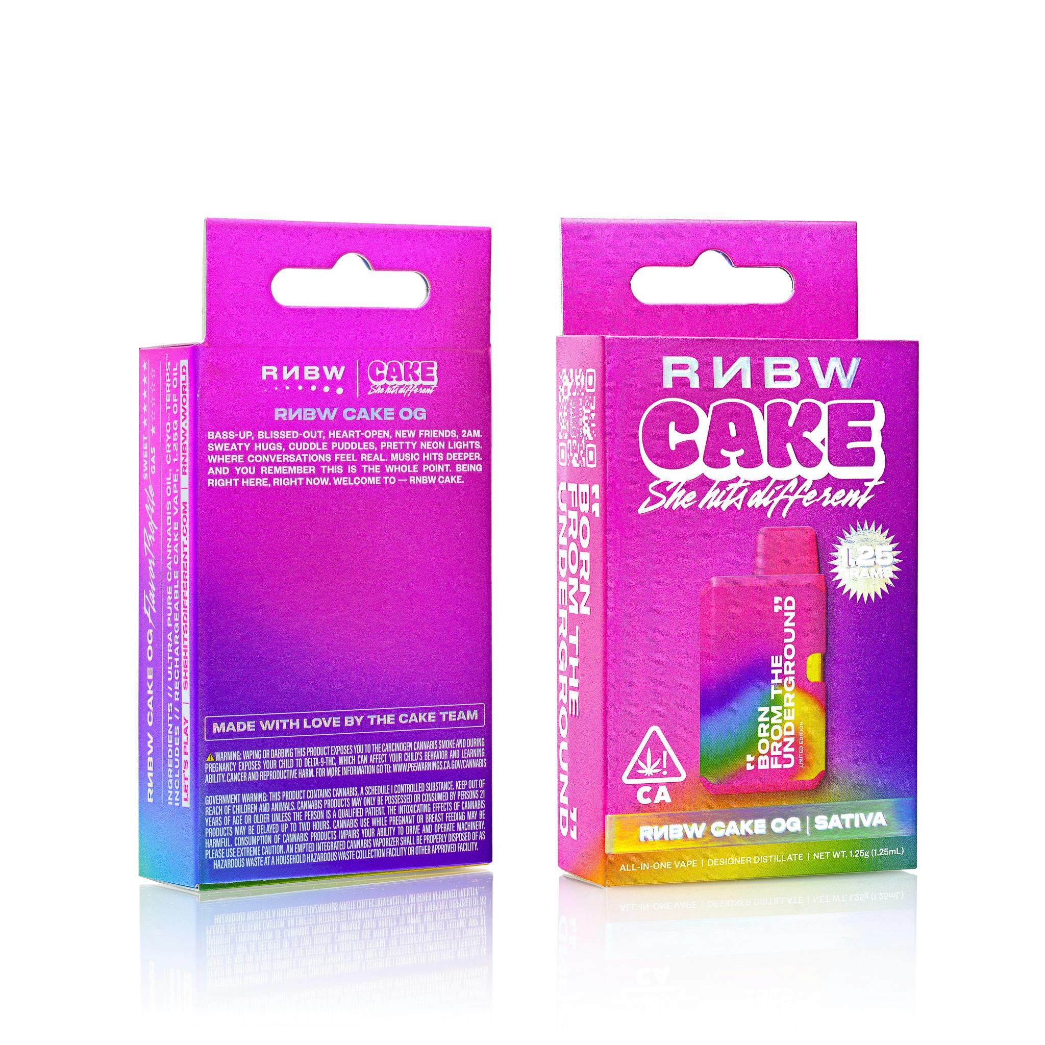 cake brand disposable vape x RNBW | RNBW CAKE OG | | 1.25g Select Flavor ::Summer Delux price range: over 40 Silicone Protective Case for