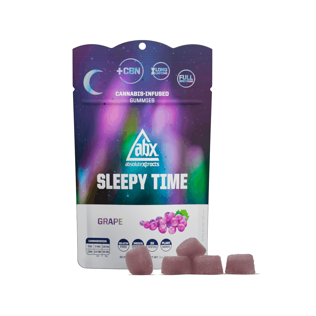 ABX - Grape Sleepy Time Hash Rosin + CBN Gummies - 100mg - ABX 