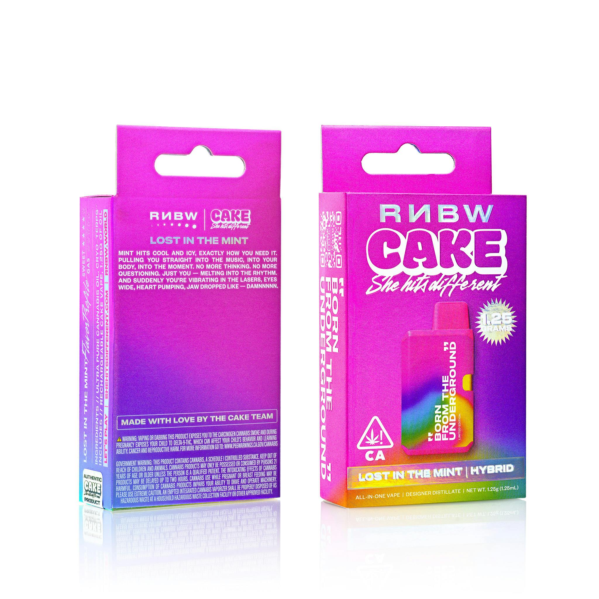 lost thc vape reviews CAKE x RNBW | In The Mint | Disposable | 1.25g La force:MINT BREEZE 1.8% (POD) PAX ERA Pods TOP 10 BEST Disposable