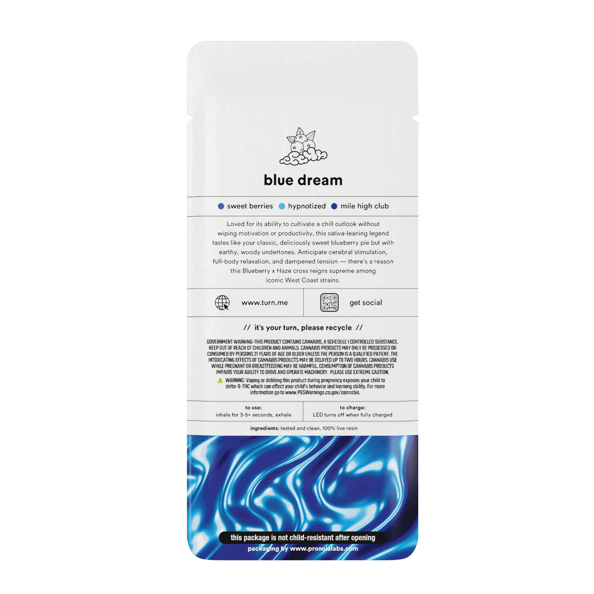 Blue Dream | 100% Live Resin | AIO | Sativa - turn