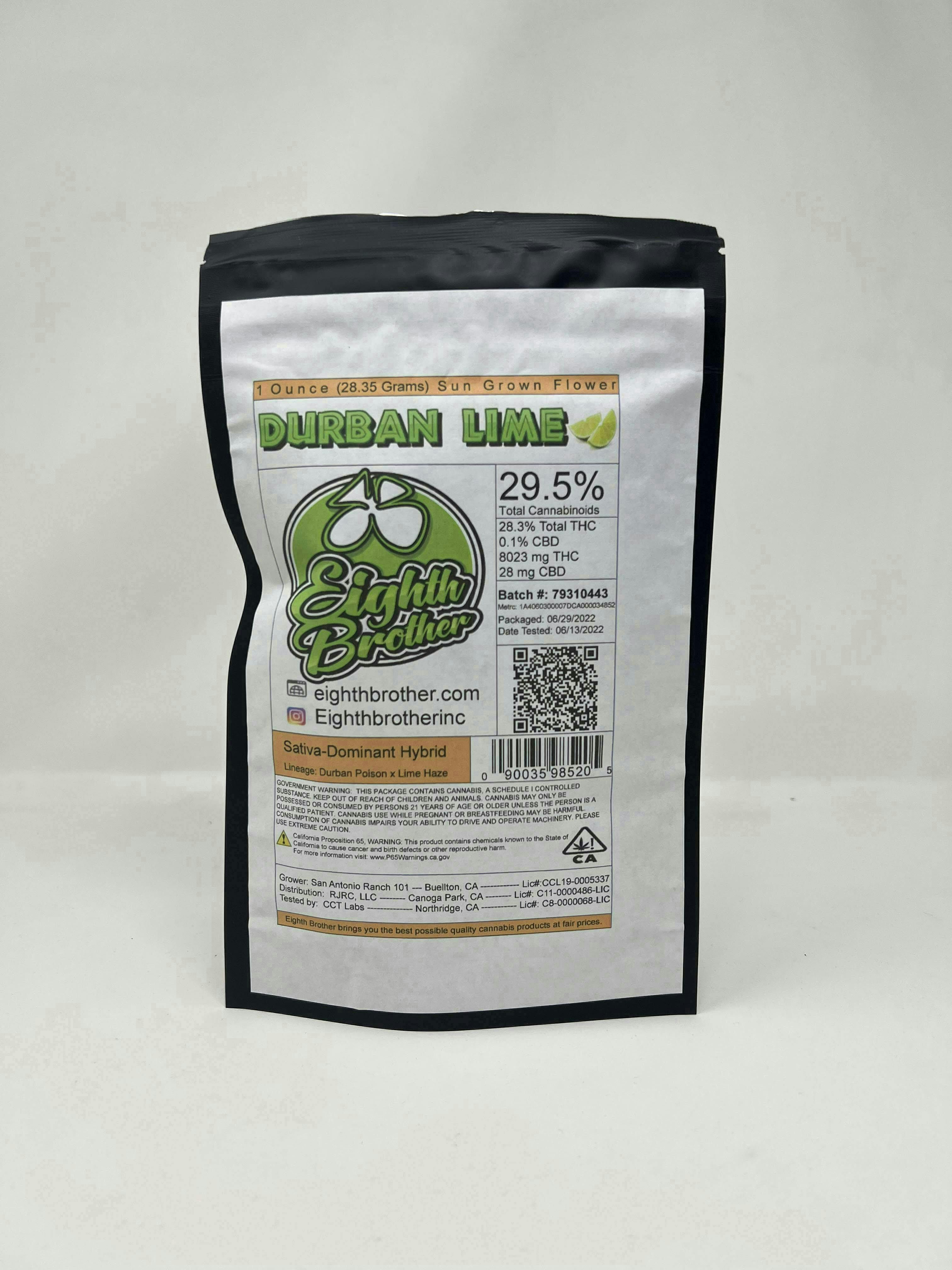 Eighth Brother | Durban Lime | Flower | 28g - Eighth Brother