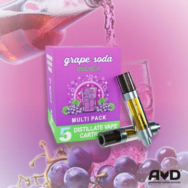 Grape Soda | Cartridges | 1g each | 5pk - Amnesia MI