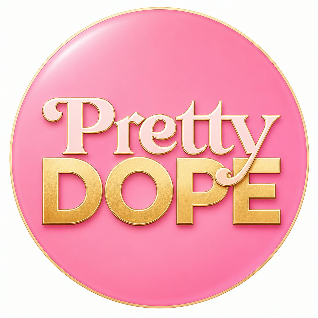 Pretty Dope cannabis brand logo