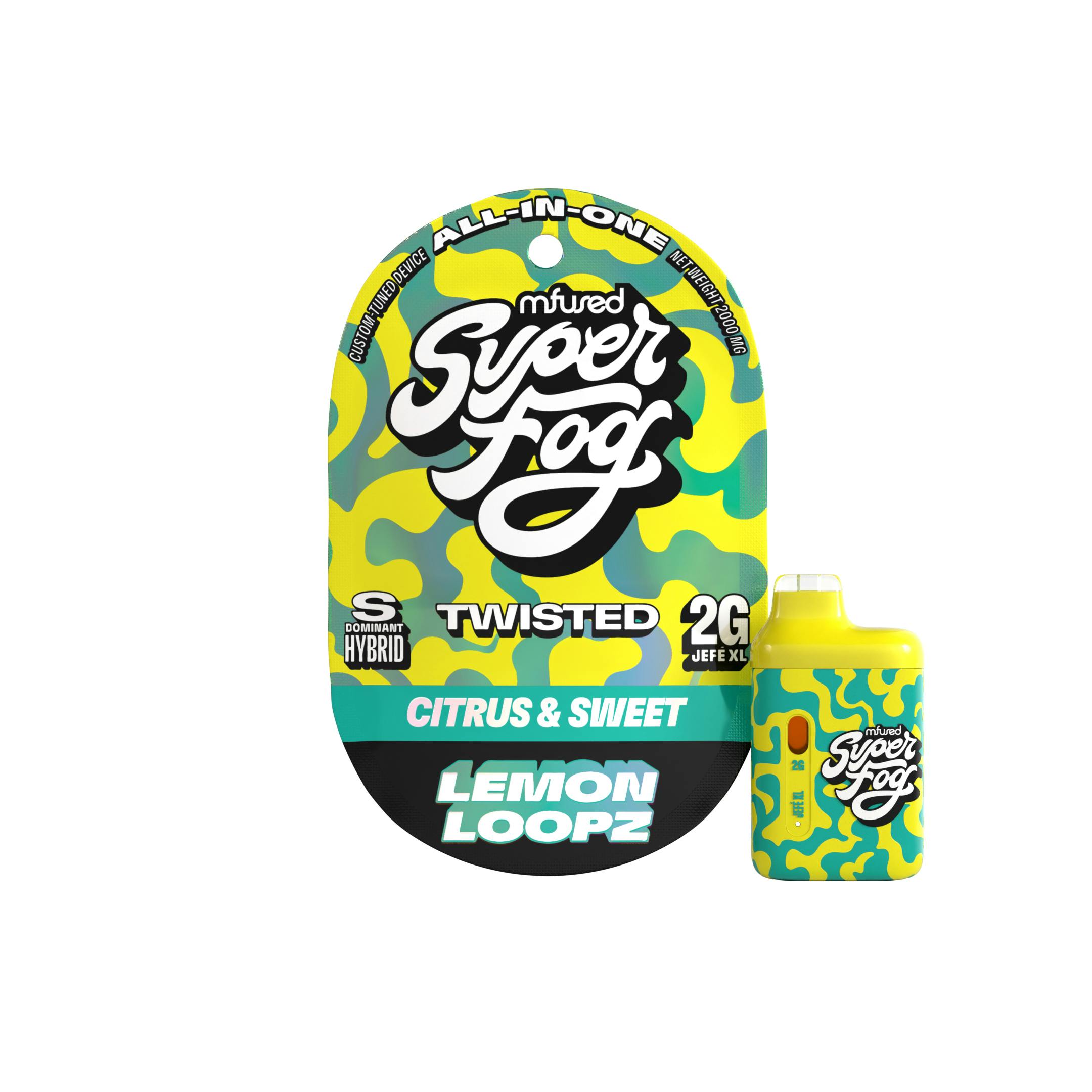 Lemon Loopz | TWISTED Disposable | 2g - Super Fog by MFused