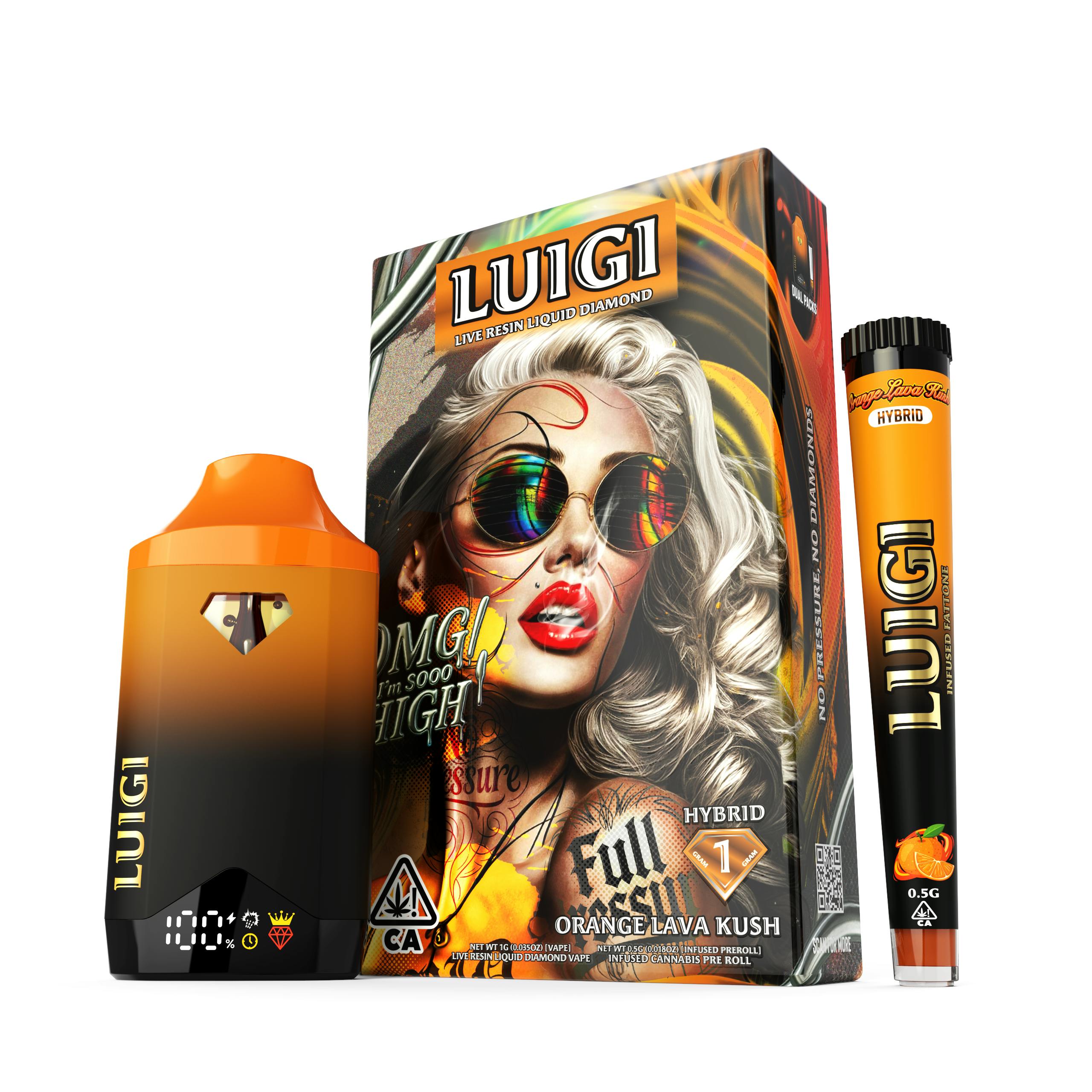 Orange Lava Kush V6 Dual Pack - Luigi