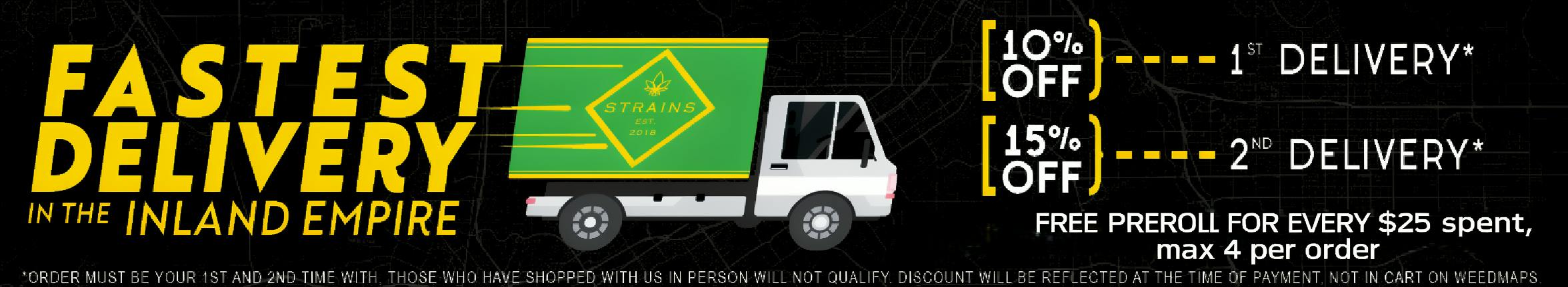 Strains Delivery - Moreno Valley — Delivery Service in Moreno Valley, CA