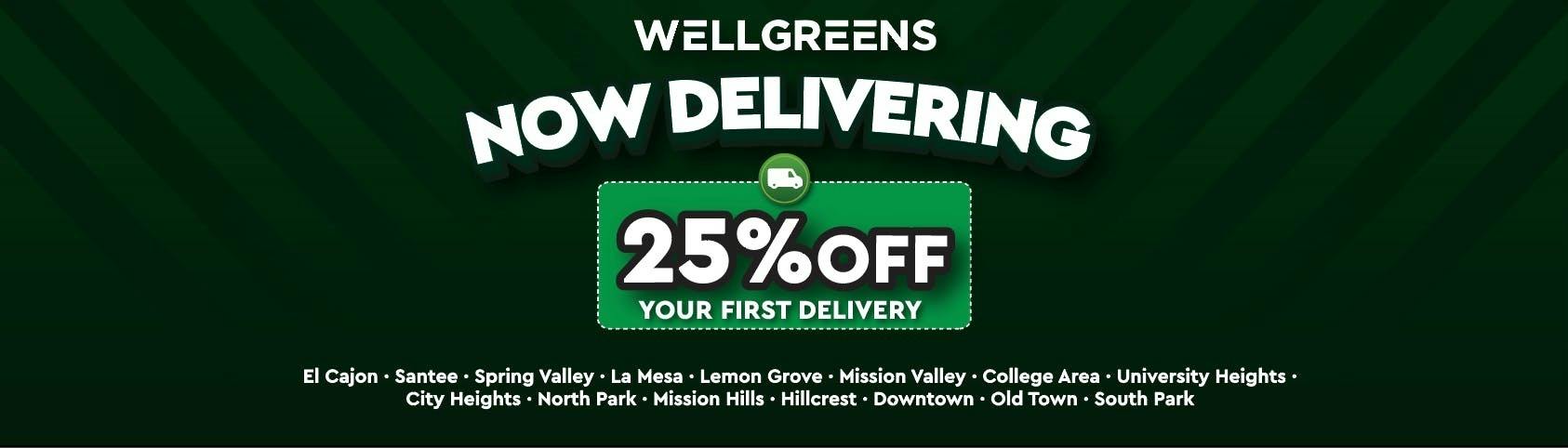 Wellgreens Delivery - Normal Heights / North Park — Delivery Service in San Diego, CA