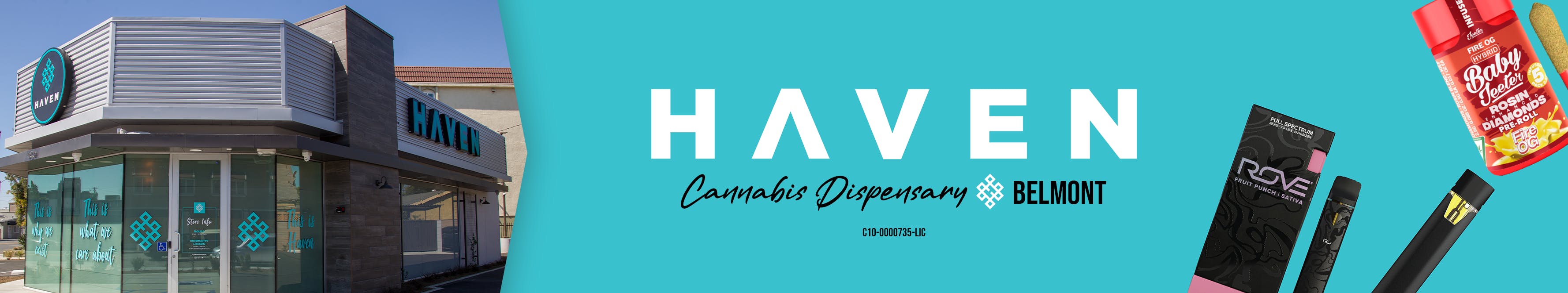 HAVEN Cannabis Marijuana and Weed Dispensary - Belmont hero image