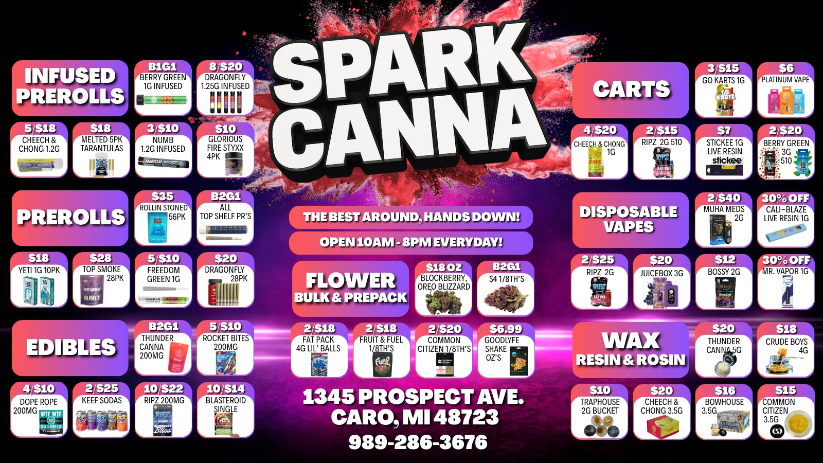 Spark Cannabis Co. Disposable Vape Pens