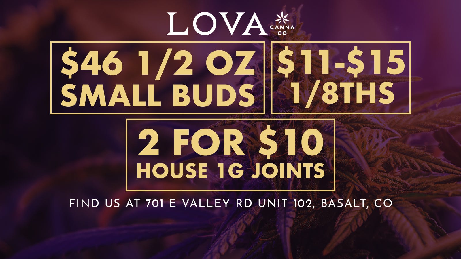 LOVA Durango Menu, Reviews, Deals - Weed Dispensary in Durango, Colorado