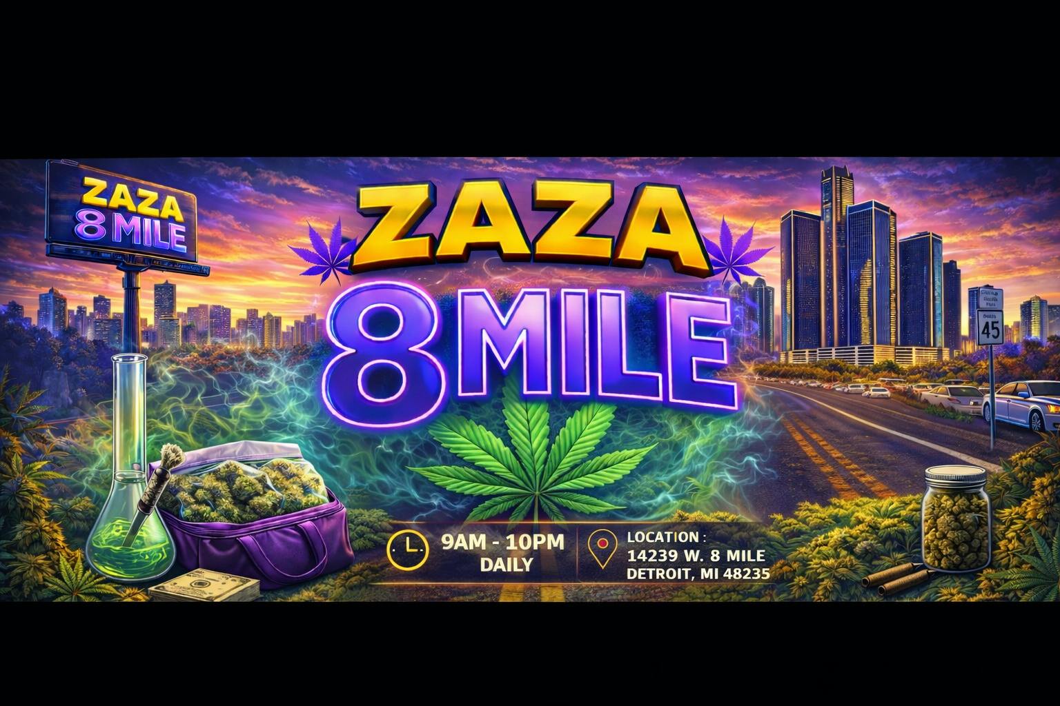 ZAZA 8 mile Weed Flower | Order Online