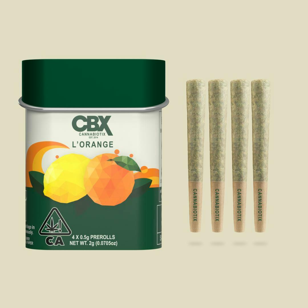 Cannabiotix | L'Orange | Mini Joints | 0.5g each | 4pk - CBX