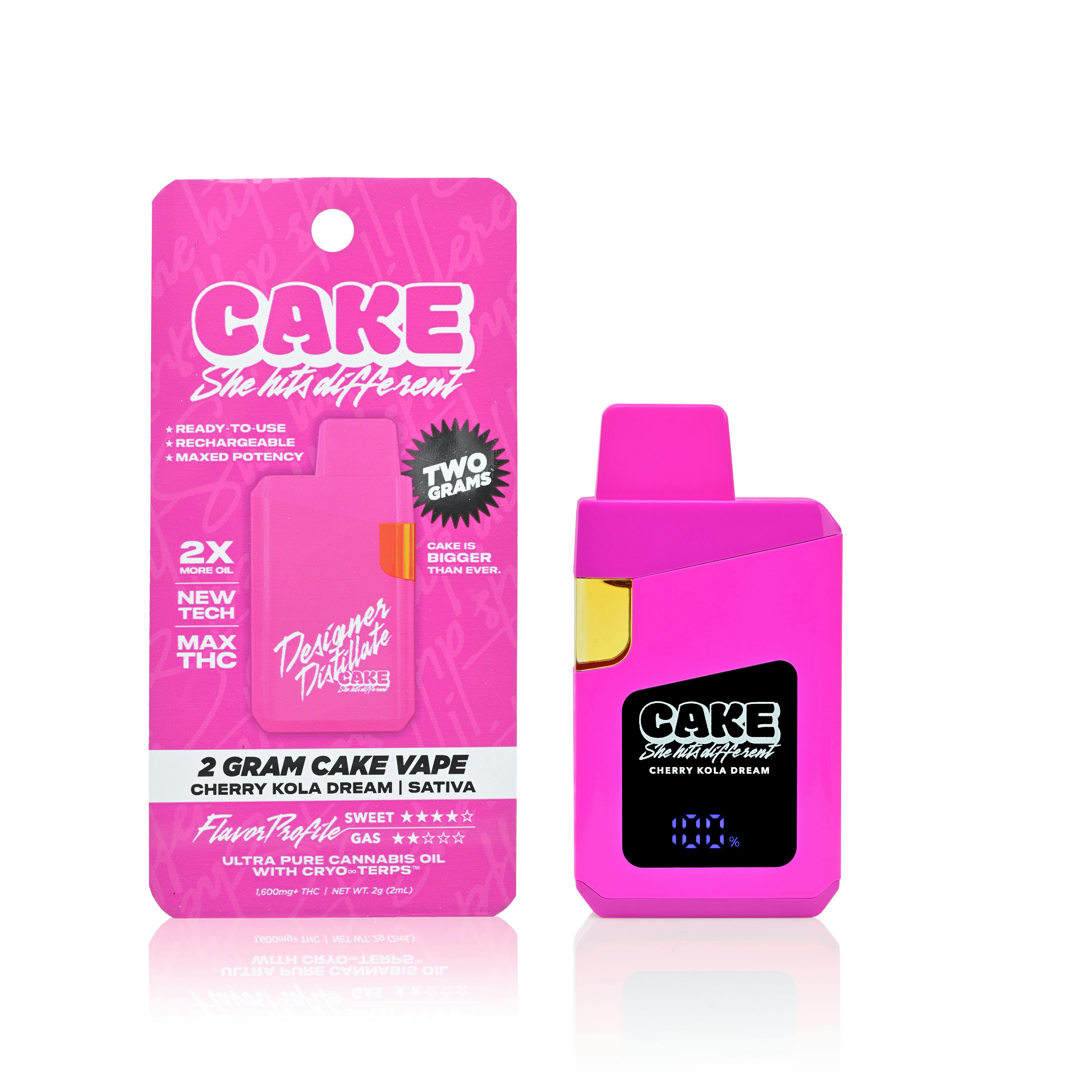 Cherry Kola Dream | Designer Distillate Disposable | 2g - CAKE she