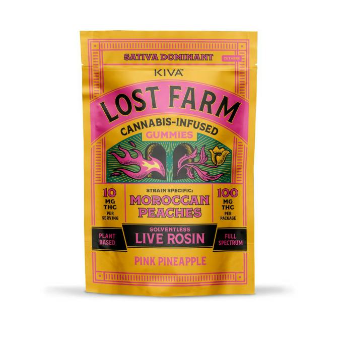 Pink Pineapple 'Moroccan Peaches' Gummies | 100mg | 10ct | 10mg/ea