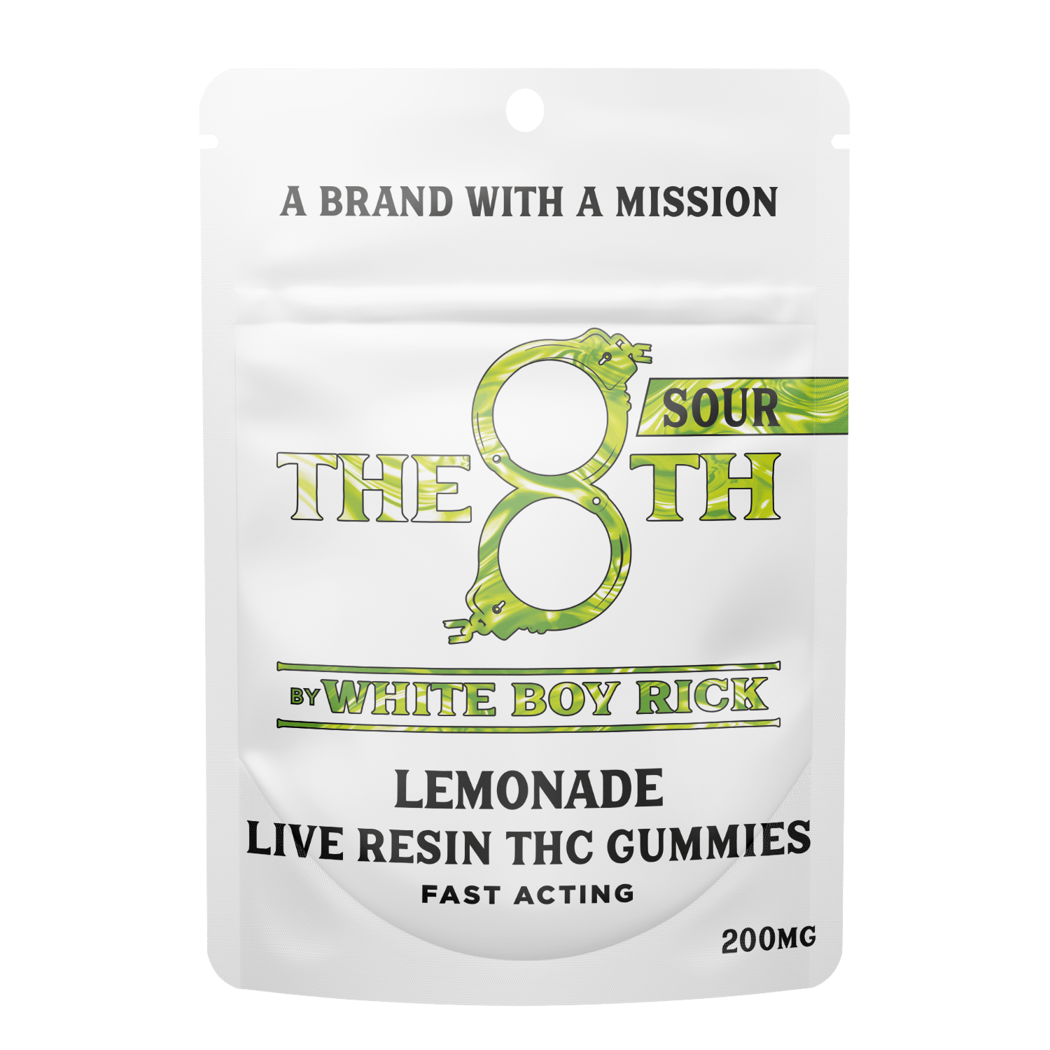 Sour Lemonade Live Resin Gummies | 200mg | 10ct | 20mg/ea - The