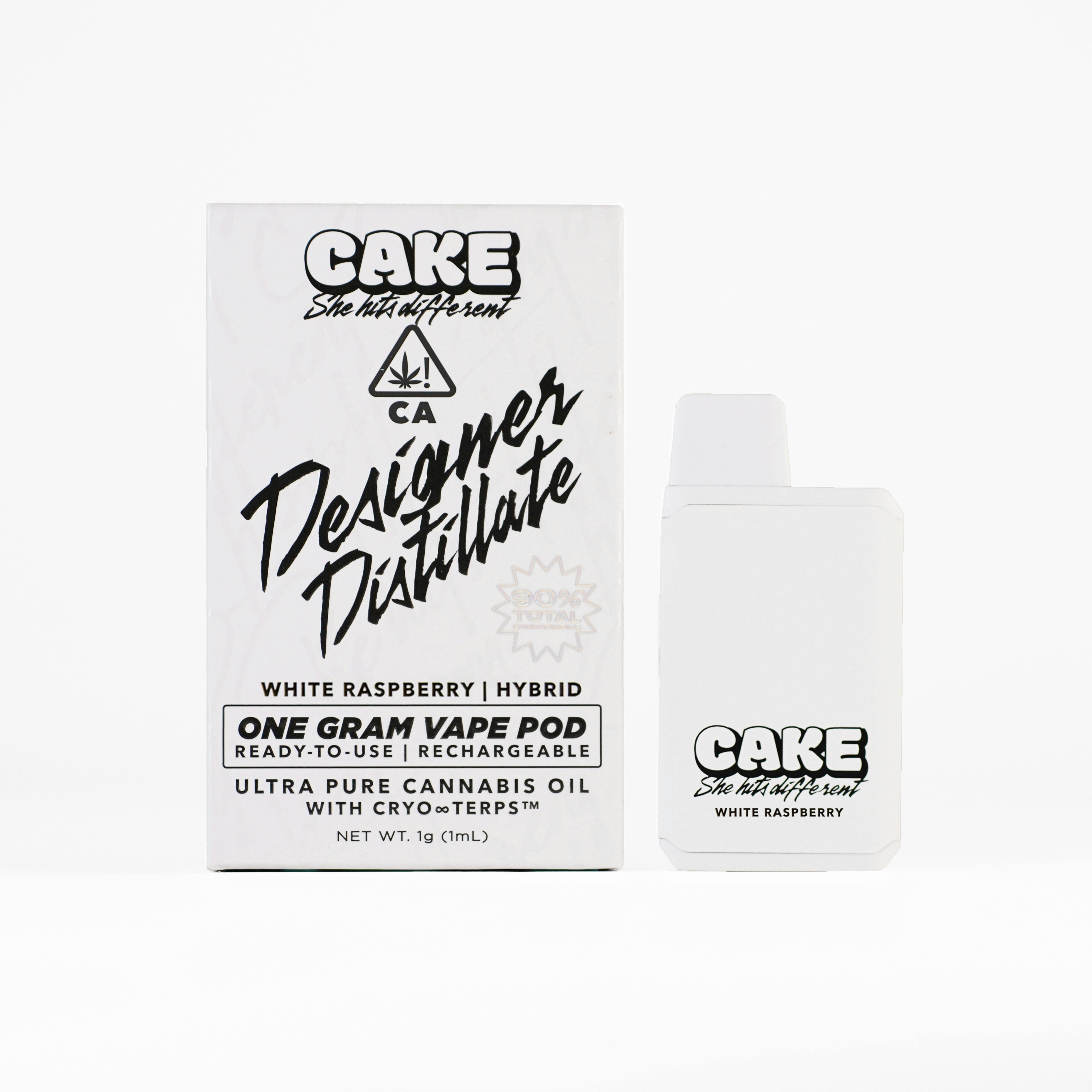 White Raspberry | Designer Distillate Disposable | 1g - CAKE she