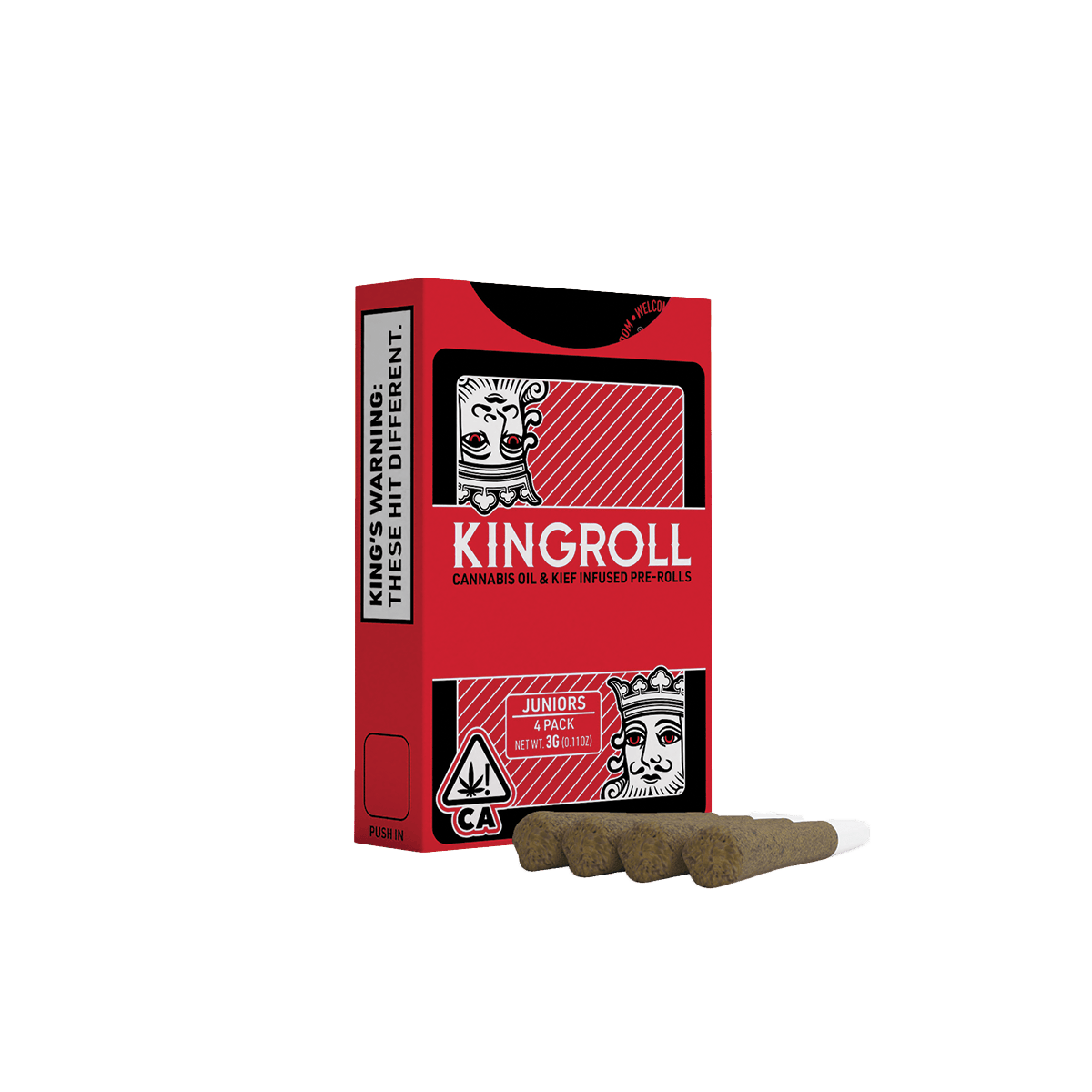 Kingroll Jrs | Mimosa x Cali-O | Infused Joints | 0.75 each | 4pk