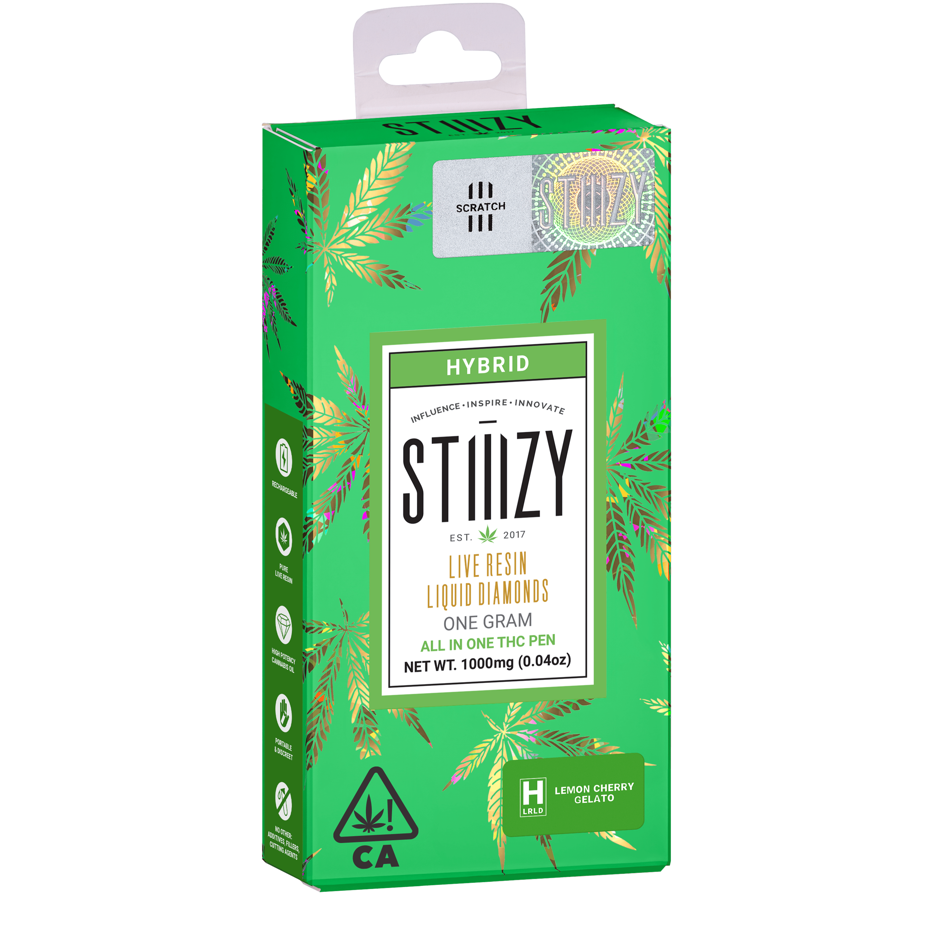 Vape - LEMON CHERRY GELATO 1G LQD All-In-One - STIIIZY
