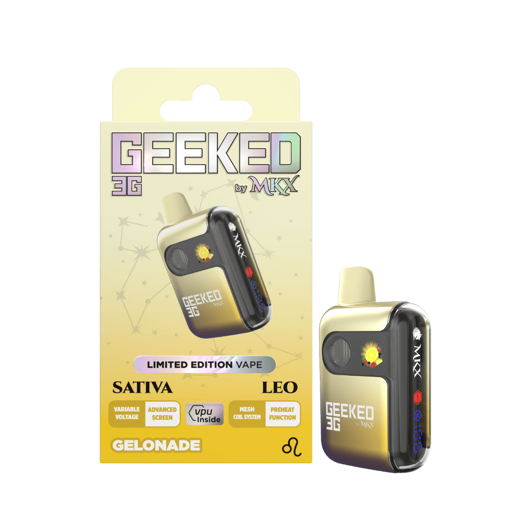 leo disposable vape (Limited Edition) Gelonade | Geeked Choose Flavor:Ruby Jelly Uwell Caliburn G3 Lite Make done