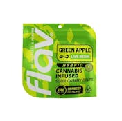 FLAV | Green Apple Live Resin Belts | (10 Pieces) 100mg