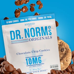 DR. NORM'S - Dr Norms - Chocolate Chip Cookies - 100mg THC - 10pc - (Hybrid)