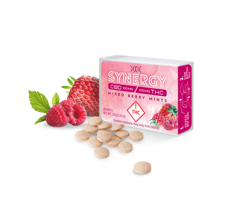 SYNERGY 1:1 Mixed Berry Mints - Dixie Brands