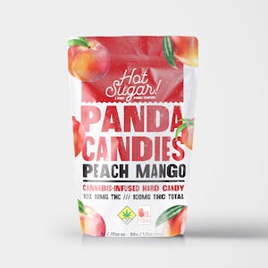 Hot Sugar - Panda Candies | Peach Mango | Hard Candy | 10pk | DOH | 100mg THC