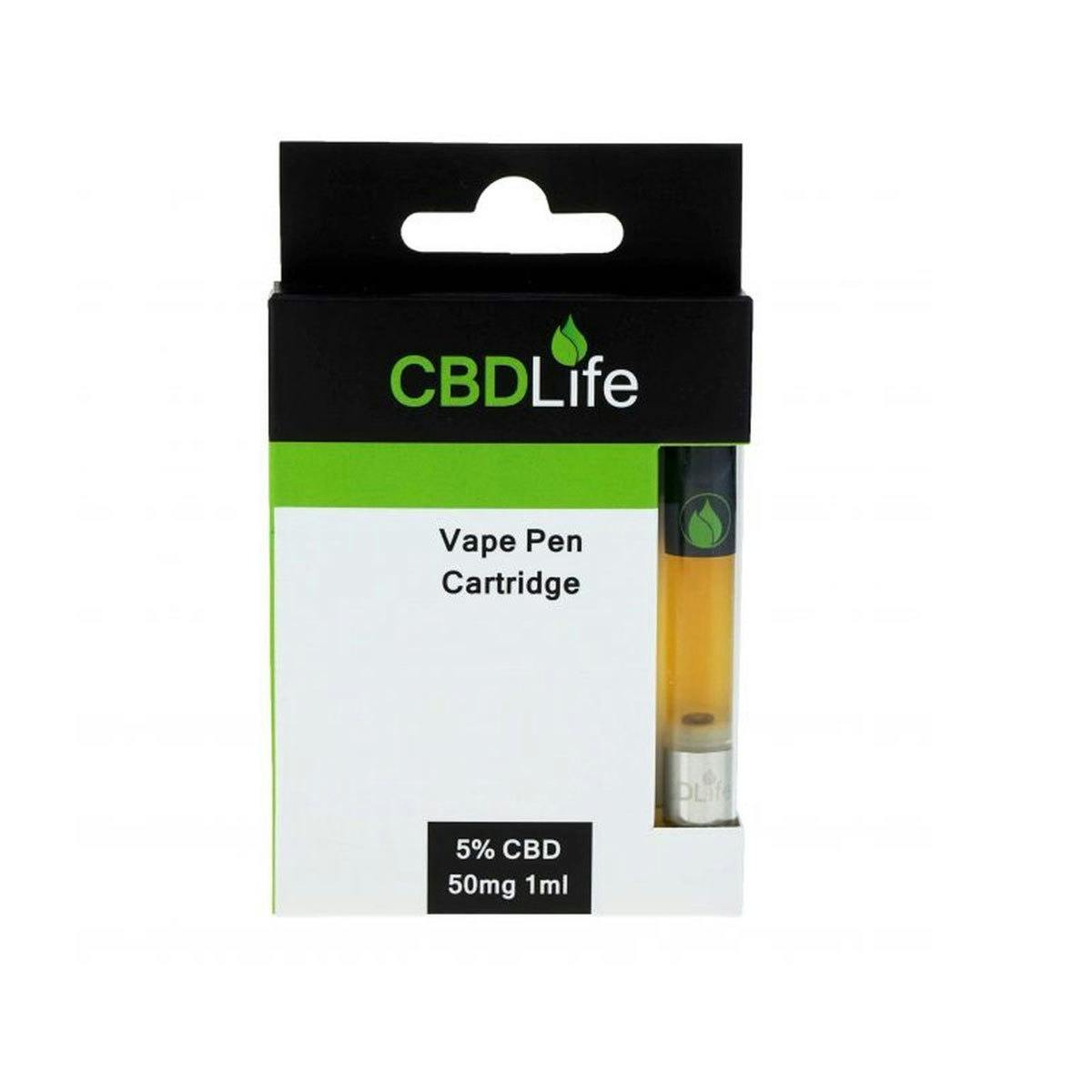 Vape Pen Cartridge 50mg CBD - CBDLife UK