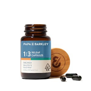 PAPA & BARKLEY - Releaf - 1:3 CBD/THC - Capsules - 30CT