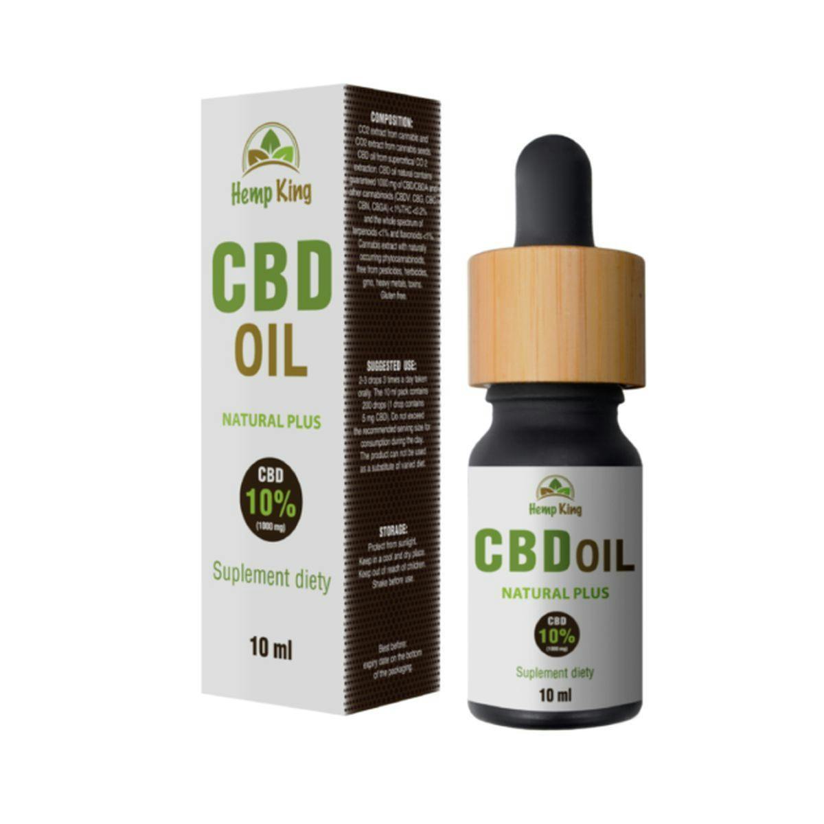 CBD Oil – Natural plus 10% (1000mg) - HempKing