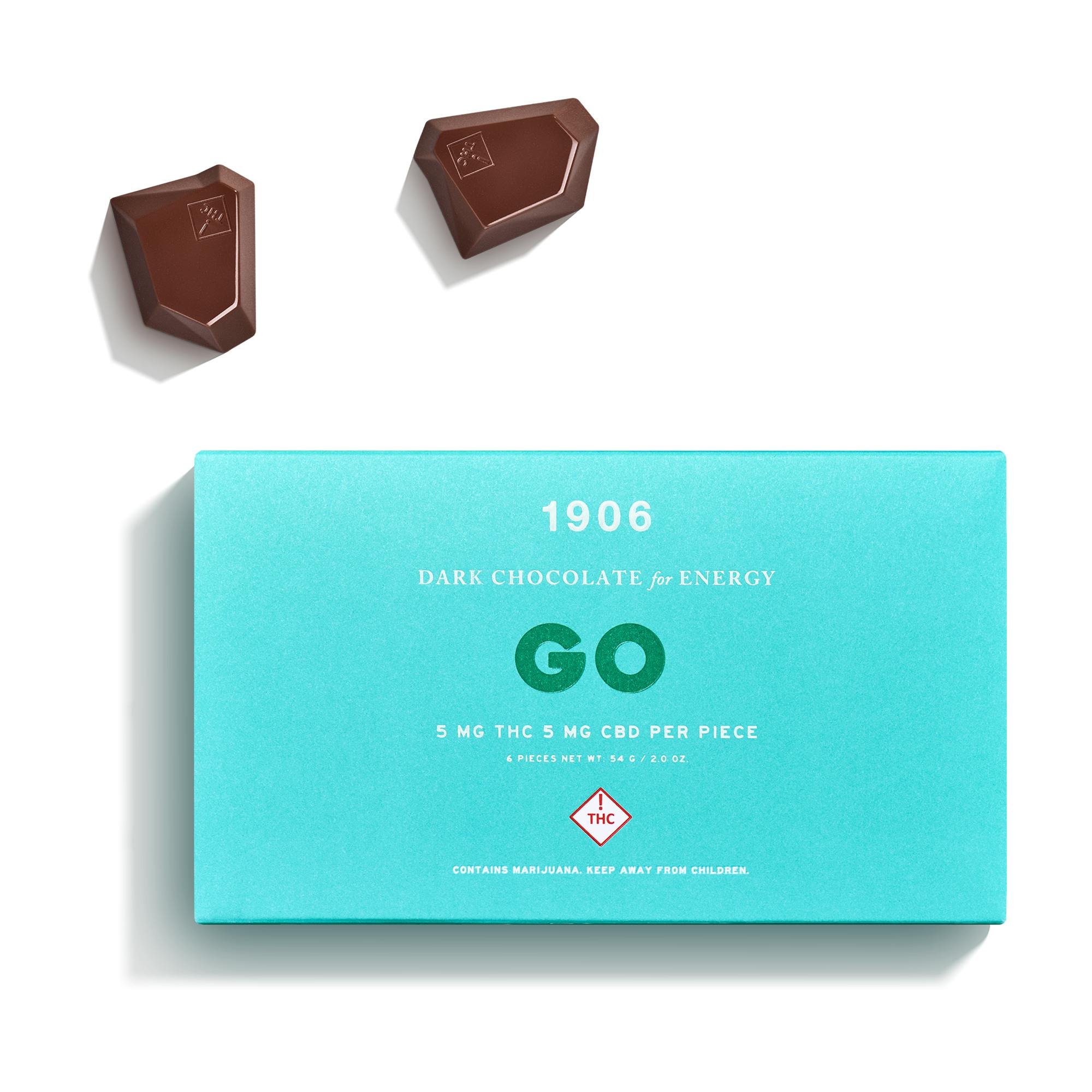 1906 New Highs 1906 GO Chocolates for Energy 6 PK Weedmaps