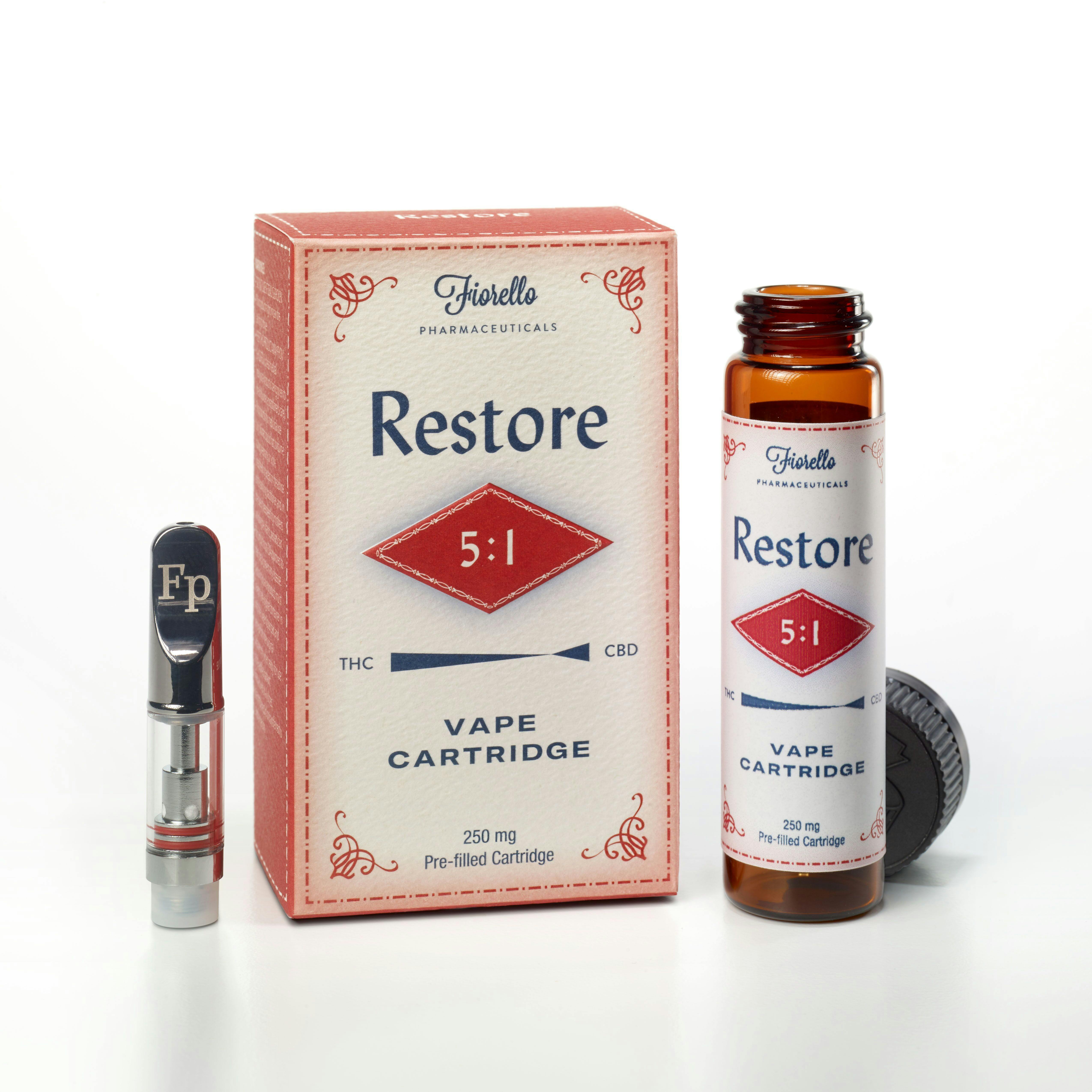 Fp WELLNESS Restore 5:1 Vape Cartridge - 250mg - Fp WELLNESS