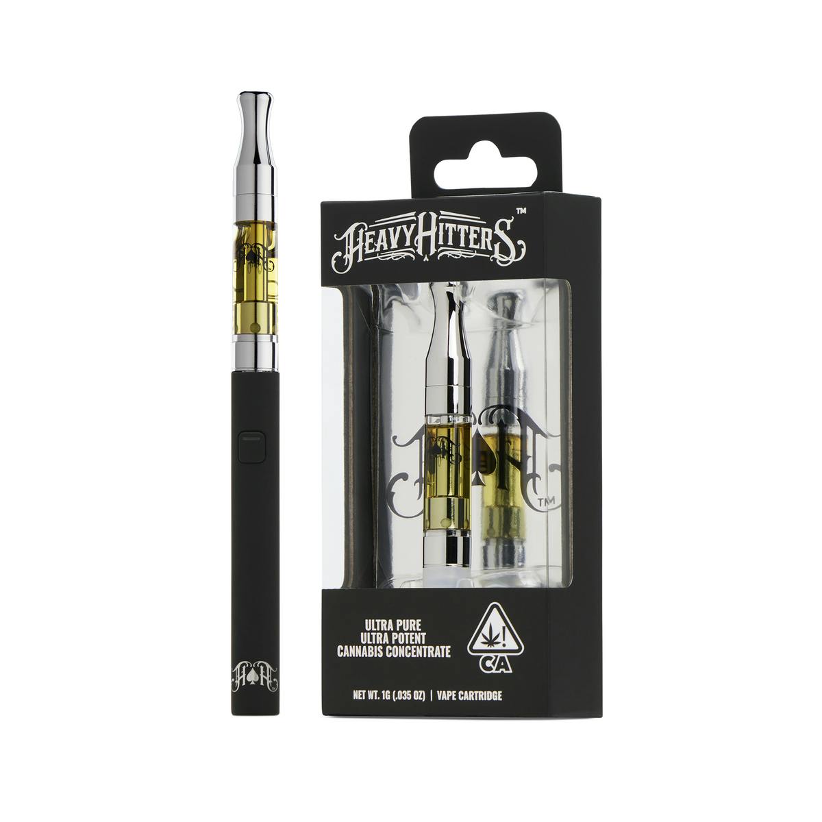 Heavy Hitters - Granddaddy Purple | Indica -Ultra Extract High Purity Oil-1G Vape Cartridge