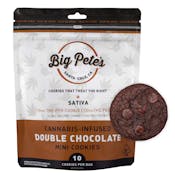 BIG PETES | SATIVA DOUBLE CHOCOLATE COOKIES - 10PK | EDIBLE | 100MG