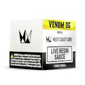 West Coast Cure - Venom OG Live Resin Sauce [ I ] THC% 78.6