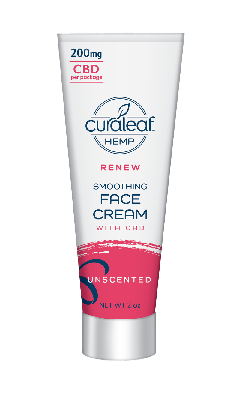 Hemp CBD Smoothing Face Cream - Unscented - Curaleaf Hemp