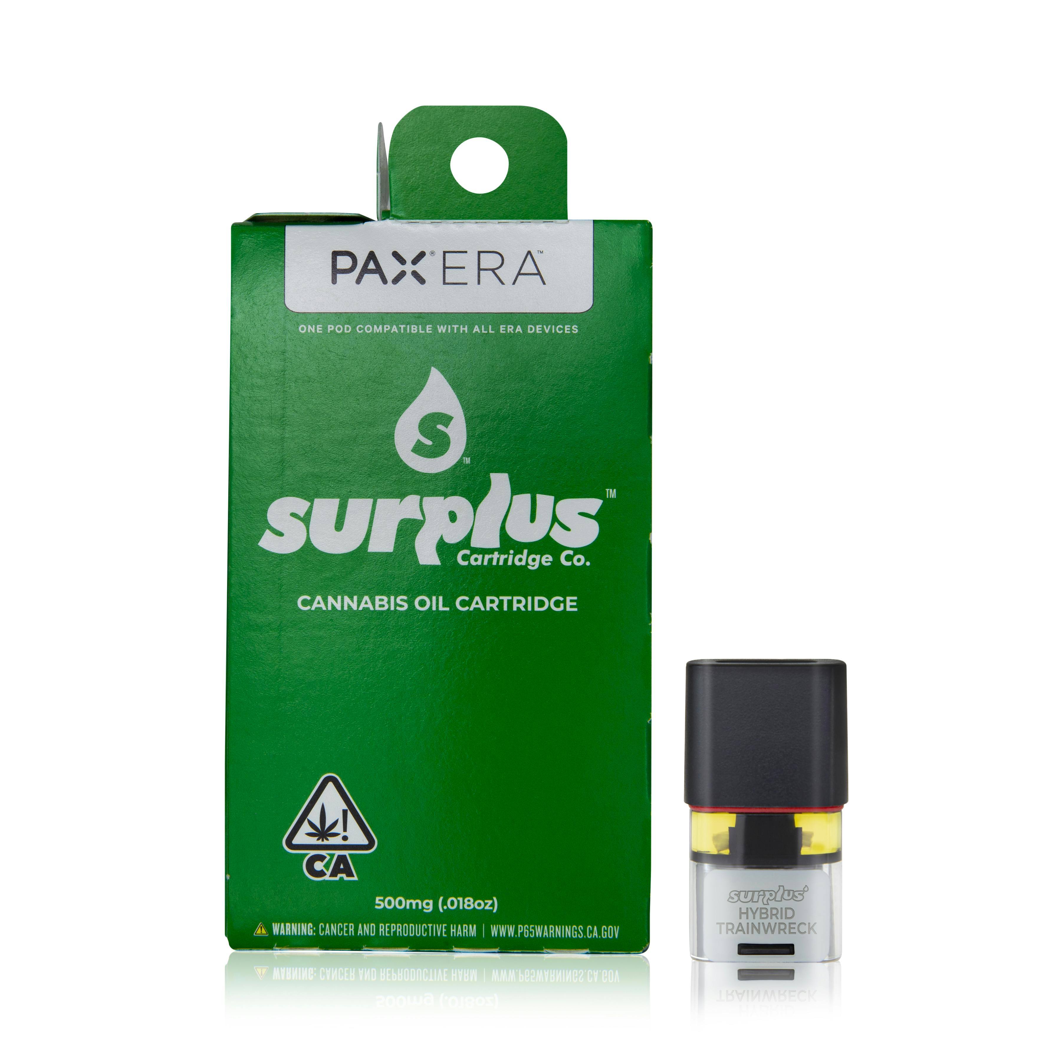 Surplus Pax Era Pod - 0.5g Trainwreck - Surplus Cartridge Co. Surplus Pax Era Pod - 0.5g Trainwreck - Surplus Cartridge Co.