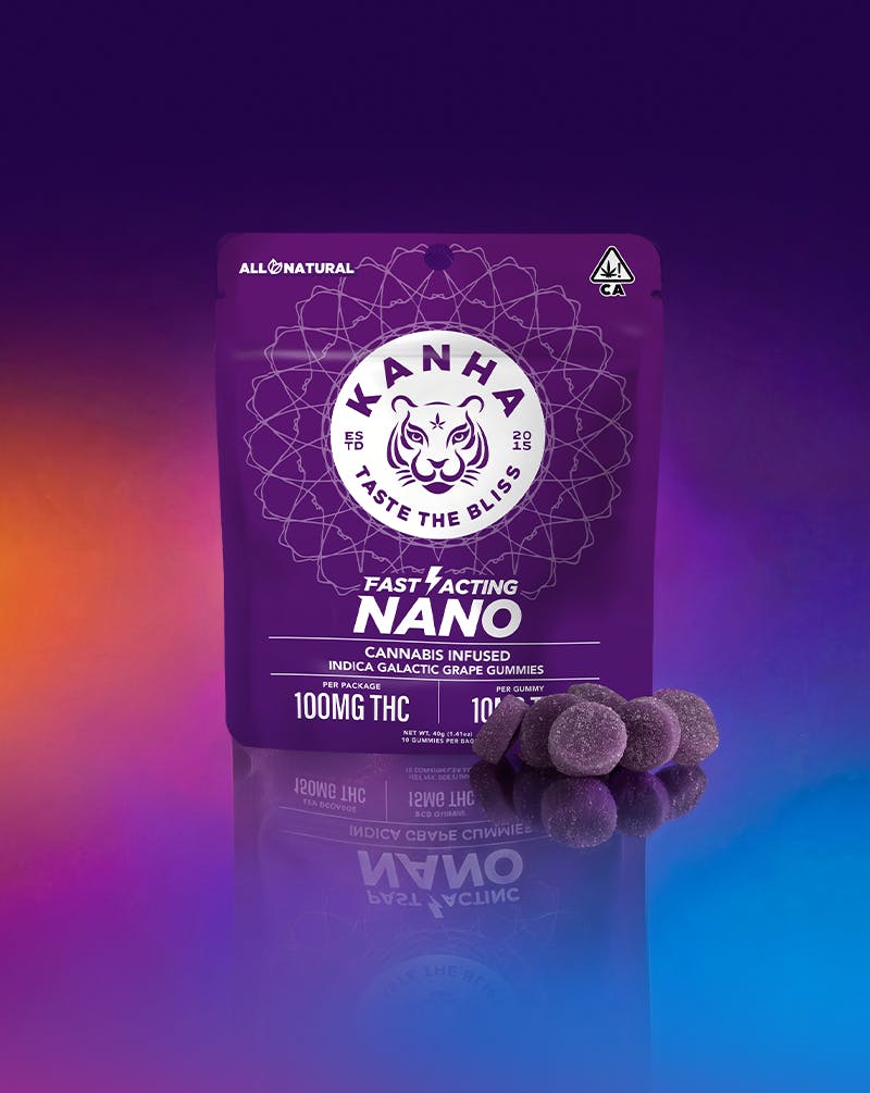 Galactic Grape | NANO | Indica | 100mg THC | 10-pack - KANHA
