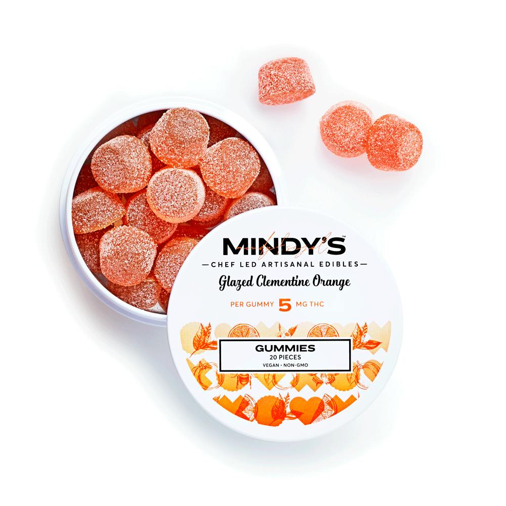 Glazed Clementine Orange Gummies 100mg 20-pack - Mindy's Edibles