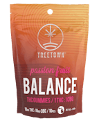 Balance Passion Fruit Gummies - 1 THC : 1 CBD